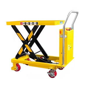 Carretilla elevadora semieléctrica uni-silenciosa de 1000KG, elevador de tijera de alta resistencia, nueva bomba de Motor, mesas elevadoras de acero para motor DPS1000 - Product Image 2