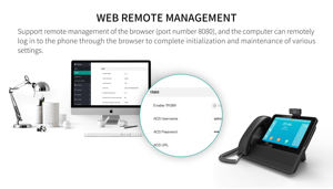 Téléphone VoIP à écran de 8 pouces pour les soins aux personnes âgées dans les hôpitaux Audio HD sans fil 6 lignes SIP Call Center PSTN Wifi POE <span class=keywords><strong>IP</strong></span> pour les urgences - Product Image 2