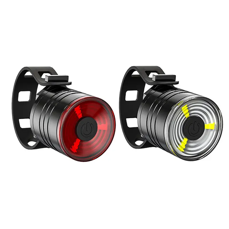 Led Bike Headlight Mountain Bike LED Rear Light Bicycle Taillight Chargeable Cycling Helmet Headlight Waterproof Bicycle Accessories
