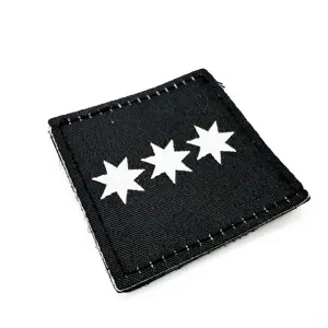 Custom Various Country Flag Design hook and loop Backing Woven Embroidery Patches For Clothing from Factory Supplier