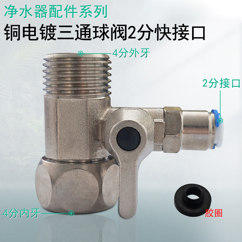 Connecteur rapide à 2 points cuivré de 95 g