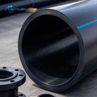 Труба HDPE большого диаметра Rayman DN560 630 710 800 900 1000 1200,высокая вязкость, подземная труба для городского канализации