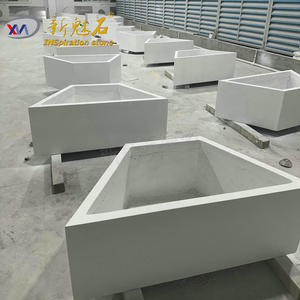 Nuevos Materiales de Construcción de Piedra, Macetas de Flores GRC de 600x600x500, Macetas de Alta Resistencia para Exteriores, para Parques y Hoteles - Product Image 3