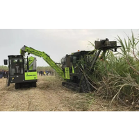 Machine à couper la canne à sucre AC90 300 kW, récolteuse de 18,5 tonnes, taux de perte total ≤7 %