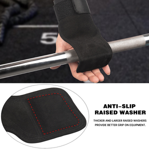 Ladyglow Tùy Chỉnh Trọng Lượng Nâng Grips Cho Phòng Tập Thể Dục Powerlifting Chống-Trượt Dày Hơn Palm Chữ Thập Phù Hợp Đào Tạo Móc Và Vòng Lặp Tay Nắm - Product Image 5