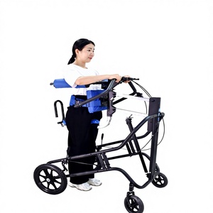 Silla de transferencia eléctrica con altura ajustable para pacientes con parálisis por paraplejia cerebral, con cinturones multipunto para entrenamiento de la marcha. - Product Image 2