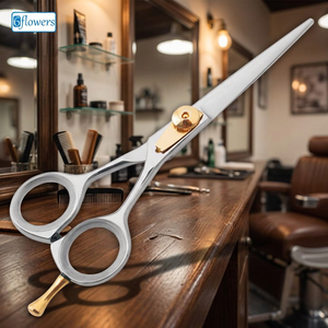 Ciseaux de barbier professionnels, ciseaux à cheveux en acier inoxydable pour la coiffure en salon - Product Image 3