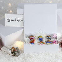 Boîte cadeau personnalisée papier emballage luxe grande boîte cadeau rigide pliable à fermeture magnétique avec couvercle