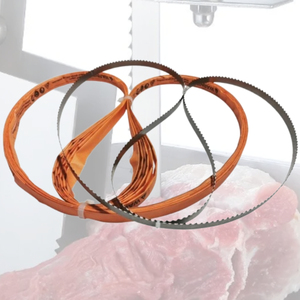 Lame de scie à ruban de qualité alimentaire, taille personnalisée, pressée à chaud, pour la découpe de viande, d'os et la transformation alimentaire – Vente directe usine - Product Image 1