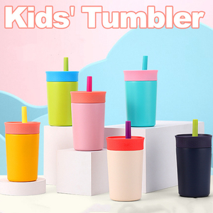 Borraccia Termica per Bambini in Acciaio Inossidabile con Cannuccia Flessibile Antigoccia, Ottima per Viaggi <span class=keywords><strong>e</strong></span> <span class=keywords><strong>Facile</strong></span> da Pulire - Product Image 2