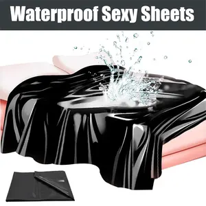 Waterproof Adult Sex Bed Sheets Sexy Game Bedding PVC Mattress Cover 3 Size