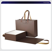 Boîte pliante magnétique avec logo personnalisé, poignée, carton rigide 1200 g/m², emballage cadeau de luxe pour panier, 18x13x6,5 cm, noir obsidienne
