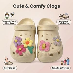 Chaussures Mary Jane pour femme, style coréen, avec coussin d'air, motif dessin animé, en EVA souple, tendance, toutes saisons, recyclables, imperméables et antidérapantes - Product Image 5