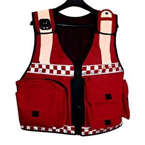 Gilet de sécurité réfléchissant haute visibilité avec fermeture éclair avant, noir, multi-poches, uniforme de garde, vêtements de travail paramédicaux, veste 100% polyester - Product Image 1