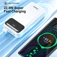 Banque d'alimentation à charge rapide 10000 mAh PD 22,5 W, promotion, chargeur portable 20000 mAh, banques d'alimentation avec logo personnalisé, câbles intégrés