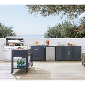 Muebles de Cocina Profesionales para Exteriores, Estilo Isla, para Barbacoa, Comedor al Aire Libre, Gabinetes de Cocina Blancos Personalizados - Product Image 3