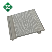 Panneaux muraux en composite plastique WPC à grain de bois gaufré, imperméables, modernes et très demandés pour l'extérieur