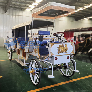 Chariot de Mariage Électrique de Luxe à Chevaux pour Visites Touristiques Européennes Romantiques - Product Image 6