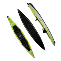 Nouveau design OEM 14 pédale gonflable kayak kayak kayak et canoë bateau en pvc pour la pêche avec Kit de réparation