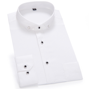 Herren French Cuff <span class=keywords><strong>Dress</strong></span> <span class=keywords><strong>Shirt</strong></span> New <span class=keywords><strong>White</strong></span> Langarm Formale Business Buttons Benutzer definierte Herren hemden Regular Fit Manschetten knöpfe <span class=keywords><strong>Shirt</strong></span>