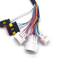Harness Kabel Tahan Air Tugas Berat dengan Konektor Multi-Output, Kabel Tembaga Tahan Panas dengan Selubung Pelindung untuk Mobil
