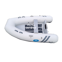 Hedia – bateau à haute vitesse, 10 pieds, coque semi-rigide en aluminium, 2 personnes, mini bateau gonflable à vitesse côtelée, 290 tendre