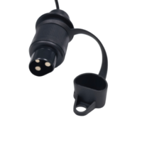 Câble adaptateur d'alimentation étanche à 3 broches pour remorque, connecteur rond DC pour camping-car, camion, remorque, cordon d'extension de diagnostic 12V