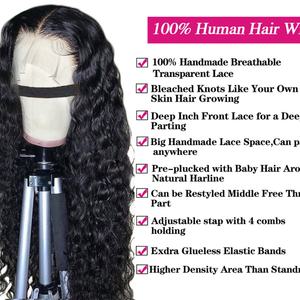 Perruque frontale en dentelle HD complète en cheveux humains vierges brésiliens, sans colle, transparente et économique pour femmes - Product Image 6