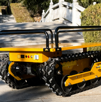 Véhicule de transport tout-terrain à chenilles télécommandé auto-déchargeant de 500 kg pour l'agriculture, certifié CE, vente en gros usine