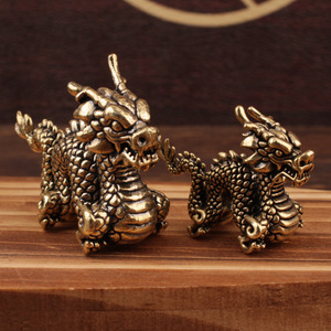 Ruilang Brass Dragon <b>Ornament</b> <b>Small</b> Chinese Style Auspicious Decor Table Gift - Product Image 2