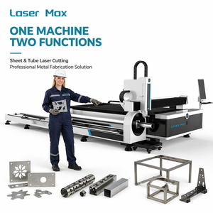 Máquina de Corte Láser de Fibra para Láminas y Tubos 1530, 3000W, para Placas Metálicas y Fabricación de Acero, Una Máquina que Soporta Ambos Tipos de Material - Product Image 1
