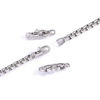Fermoirs de bijoux en acier inoxydable poli pour colliers et bracelets DIY, apprêts de bijouterie