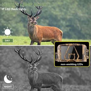Caméra de chasse sans fil 4G LTE 60MP HD 8K avec vision <span class=keywords><strong>nocturne</strong></span>, piège <span class=keywords><strong>photo</strong></span>, contrôle par application, carte SIM, cellulaire, CMOS - Product Image 3