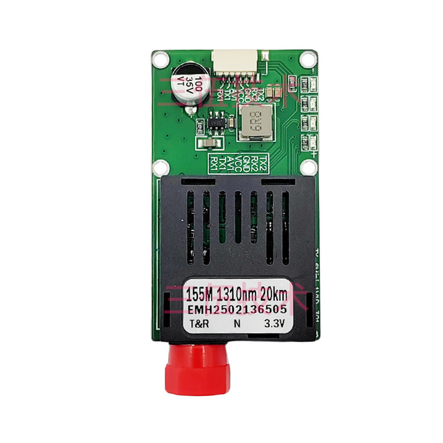 FPV UAV Fiber Optic Module TTL Optical Transceiver 20km ST Interface Module UART/SBUS to Fiber Optic Communication