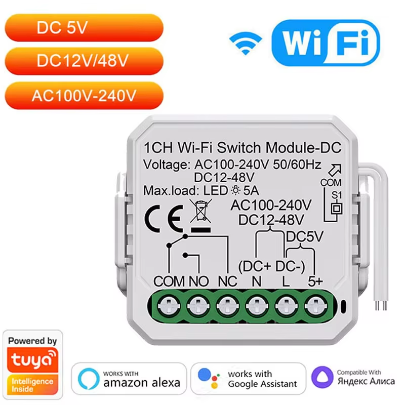 Blanc 1CH WIFI DC5V 12-48V