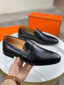 Chaussures Oxford en cuir pleine fleur avec semelle extérieure en caoutchouc/latex, doublure et tissu, toutes saisons, semelle intermédiaire en caoutchouc moussé, style rétro - Product Image 2