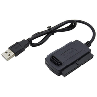 Cable USB 2.0 a SATA PATA IDE 3 en 1 Cable adaptador de unidad de estado sólido de 2,5 a 3,5 Cable adaptador USB a SATA