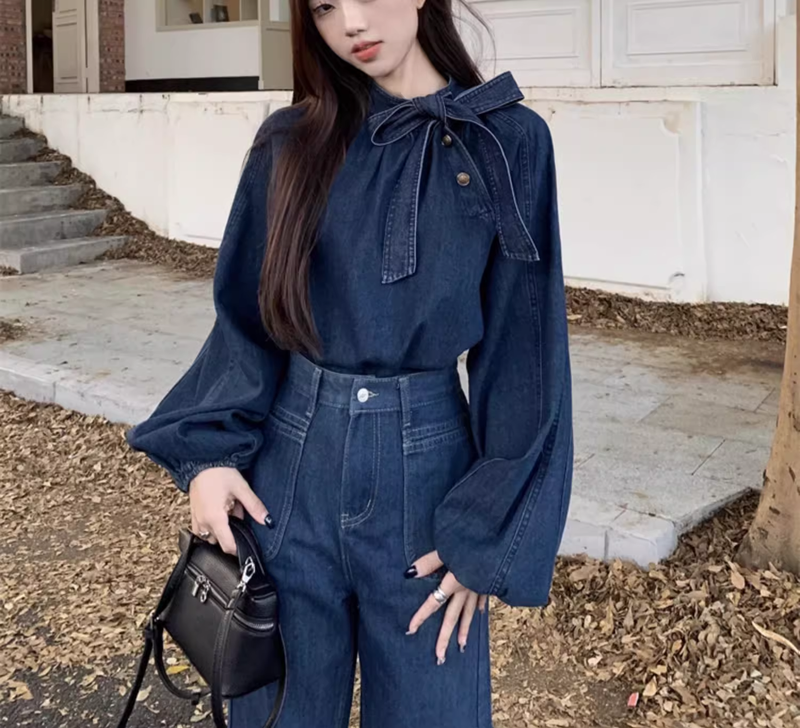 Casual Ladies Pants Girl Fashion Ripped