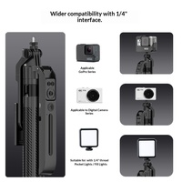 C12 dengan 2 Lampu Baru 18m Smart AI Pengenal Wajah  Self-timer Ponsel untuk Lampu Isi Ulang Rotasi 360 Derajat Berbahan Alloy Berkaki Empat