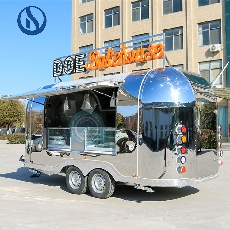 Commercial Mobile Food Trailer With Porch
