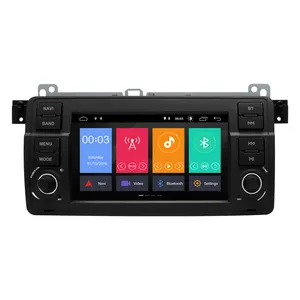 自动收音机7英寸触摸屏安卓11车载DVD播放器，用于宝马E46 GPS导航汽车音频收音机多媒体