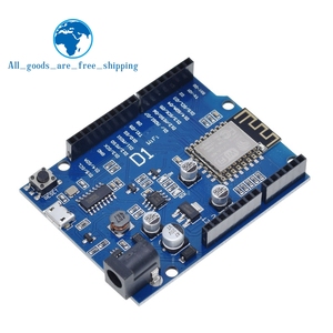 ESP-12E WeMos D1 untuk <span class=keywords><strong>UNO</strong></span> R3 CH340G Papan Pengembangan WiFi Berbasis ESP8266 Perisai <span class=keywords><strong>PCB</strong></span> Elektronik Pintar untuk <span class=keywords><strong>Arduino</strong></span> Kompatibel IDE - Product Image 3