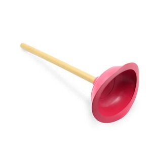 Herramientas de limpieza para el hogar, tamaño personalizado, mango redondo de madera, bomba de succión, <span class=keywords><strong>desatascador</strong></span> de inodoro - Product Image 2