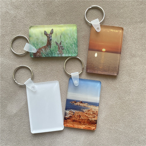 Mdfsub Tùy Chỉnh 5Mm Dày Hình Chữ Nhật Thăng Hoa Acrylic Keychain Trống 40X60Mm Thăng Hoa Acrylic Móc Khóa Khoảng Trống Với Keyring - Product Image 4