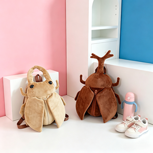 Sac à dos personnalisé à partir d'images, insecte, coléoptère, <span class=keywords><strong>rhinocéros</strong></span>, cadeau d'anniversaire pour enfants, poupée en peluche Mantis, sac bandoulière pour filles - Product Image 4