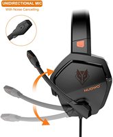 NUBWO N16 Bass Surround Cache-oreilles à mémoire souple Casque antibruit sur l'oreille Casque Gamer pour PC/Mac