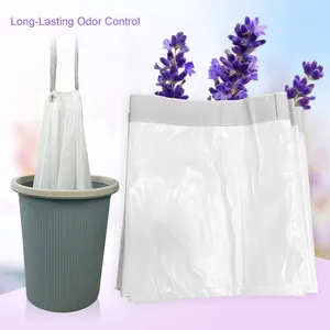 カスタマイズされた卸売カラー印刷堆肥化可能な分解可能な使い捨て巾着の香りのゴミ袋