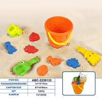 Ensemble de jeu de plage en plastique unisexe pour enfants, idéal pour les jeux d'été en plein air