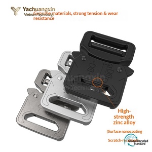 Heavy Duty Tactical Classic Dual Adjustable Zinc Alloy Metal Buckle Center Release <b>Strap</b> <b>Bag</b> Clip <b>Replacement</b> - Product Image 3