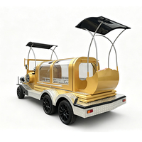 Charrette funéraire électrique de luxe avec pneus en caoutchouc massif, prix usine, vente chaude, remorque pour cercueil, transport spécial